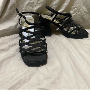 Vintage 90s Strappy Heels Size 7 1/2